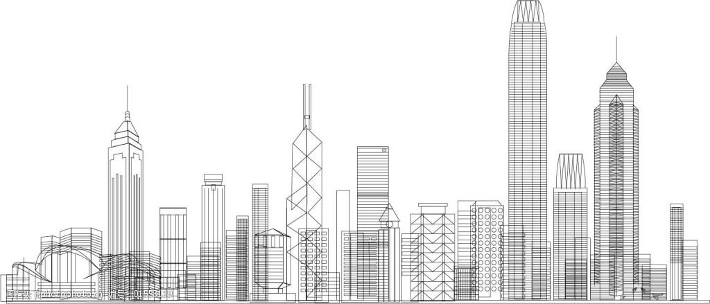 关键词:建筑矢量图图片线条图免费下载 ai 黑白 建筑 建筑园林 设计