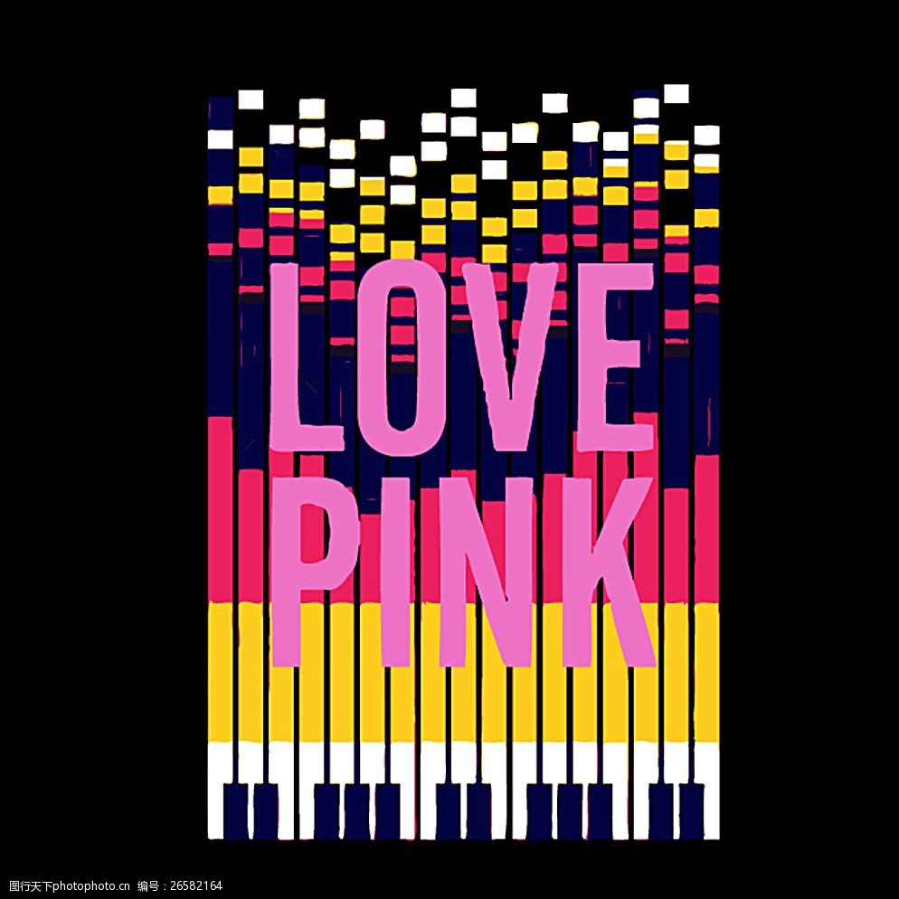 lovepink钢琴格子图片