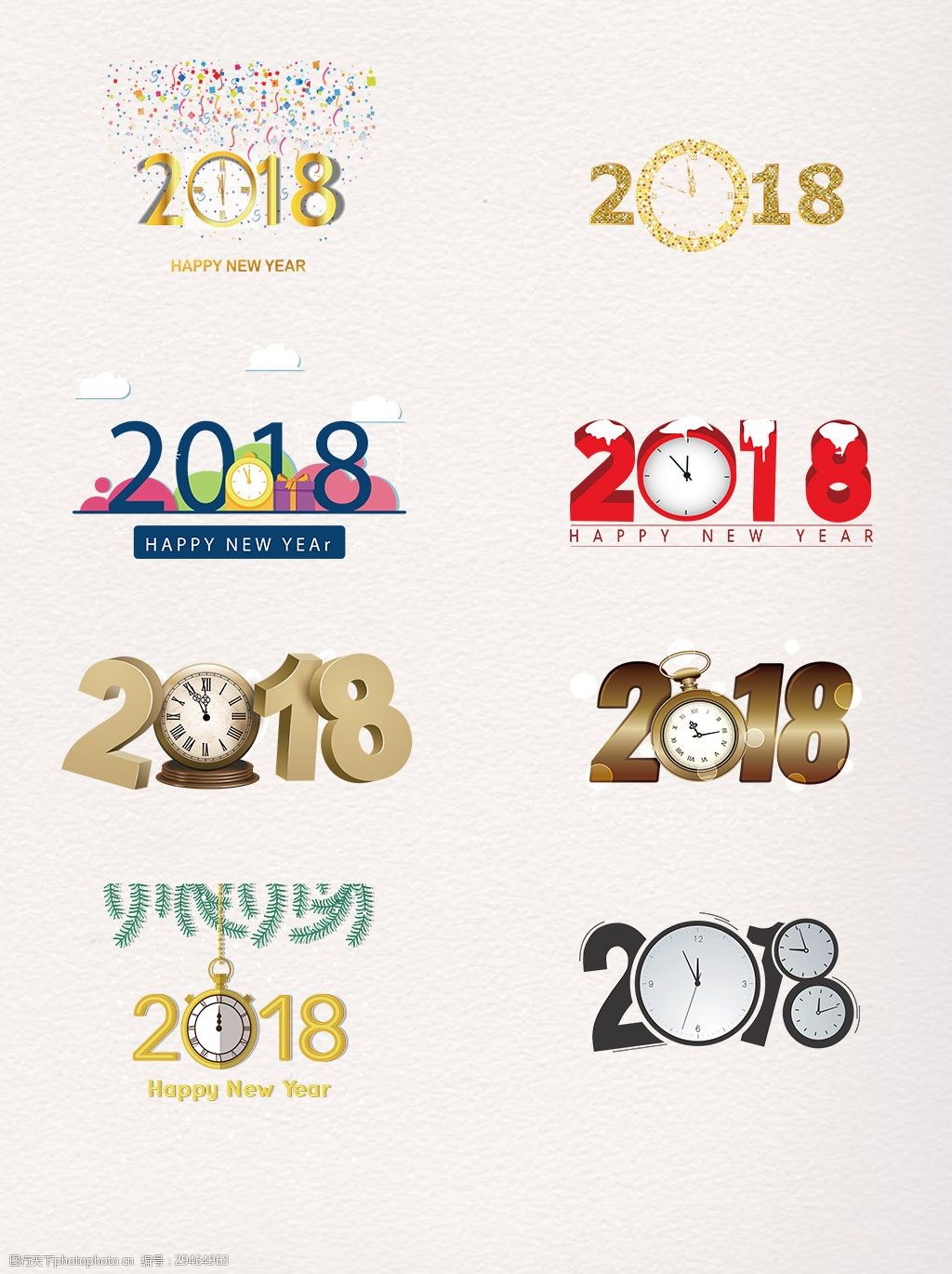 关键词:一组2018倒计时素材 2018 倒计时 红色 金色 跨年 时钟 艺术字