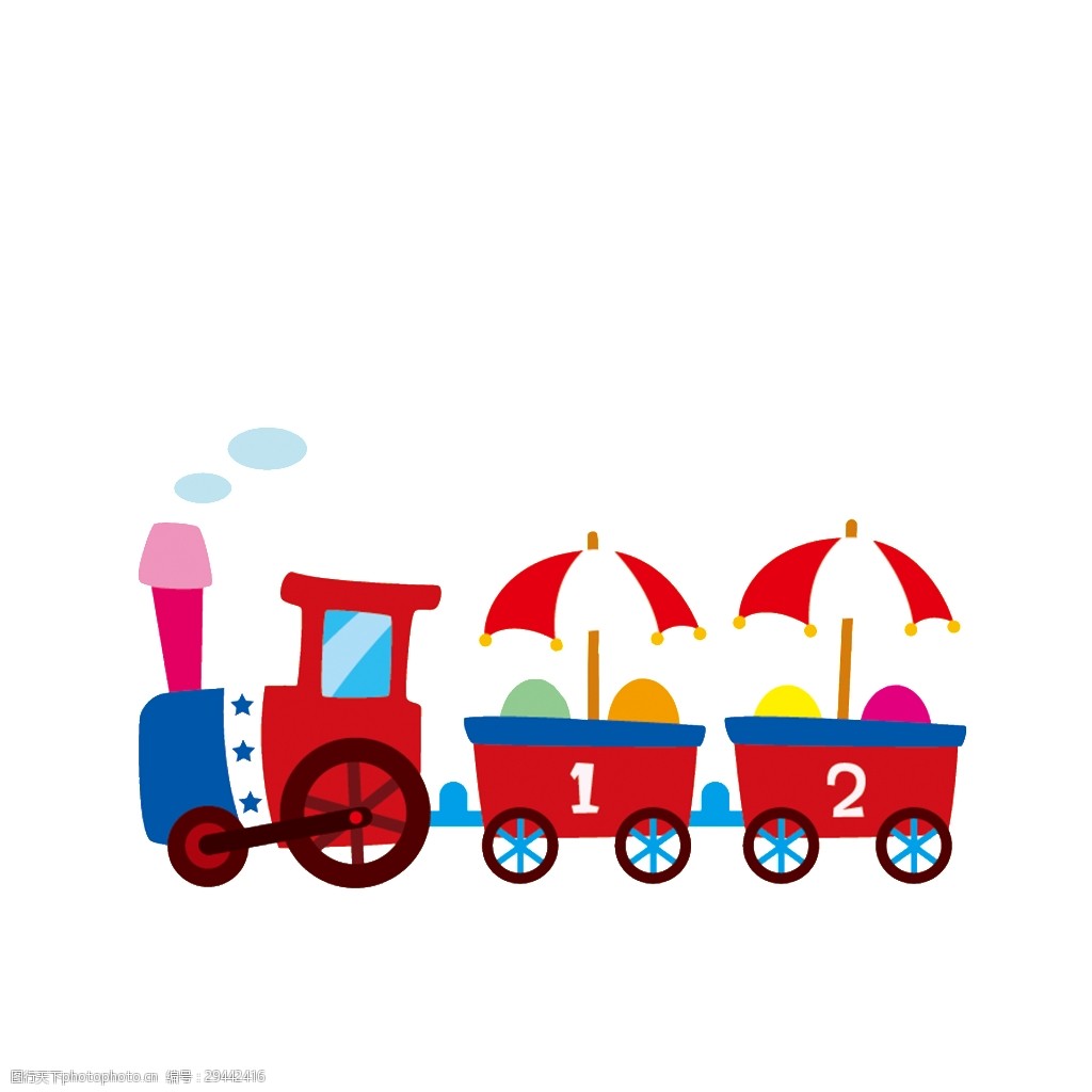 小火车玩具免抠png透明背景