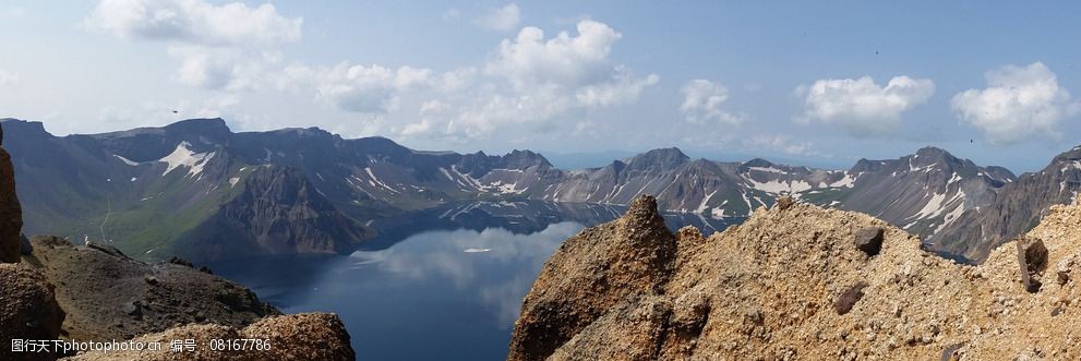 长白山高清全景照片图片