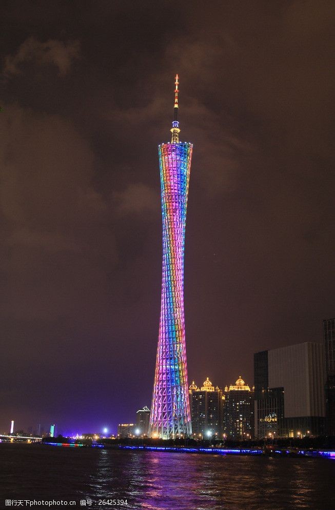 广州塔夜景图片