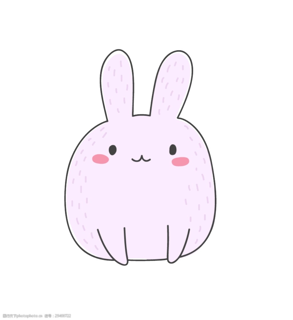 关键词:一只可爱的卡通兔子矢量素材 呆萌 耳朵 粉红色 平面素材 设计