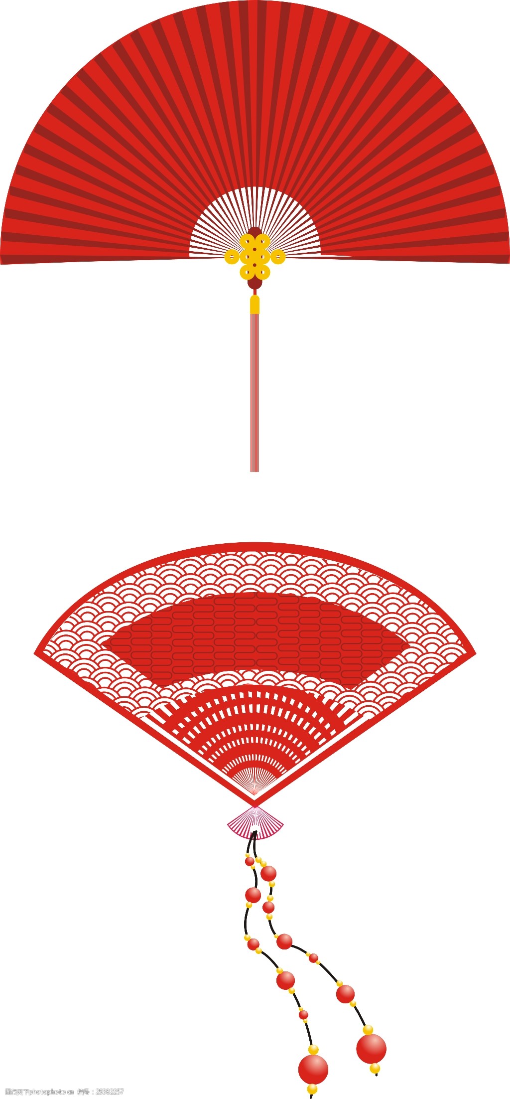 关键词:中国风传统设计半圆折扇年货节透明素材 波纹 灯笼 红色 流苏