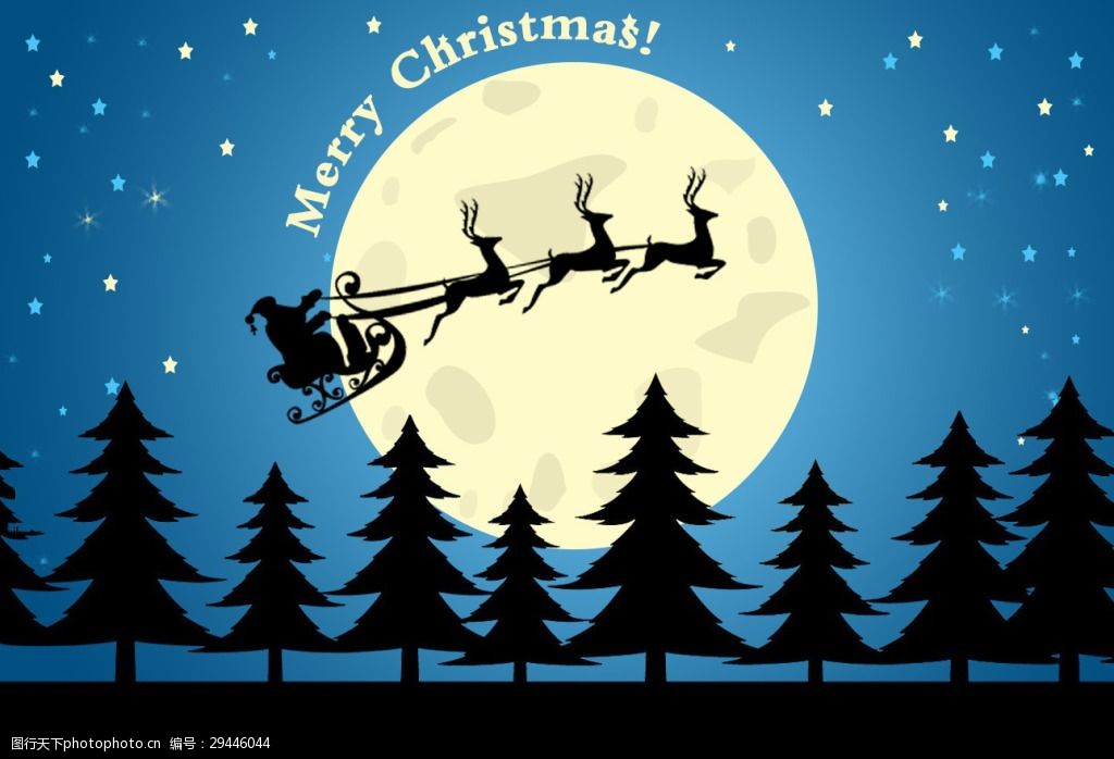 关键词:夜空下的圣诞老人淘宝海报 麋鹿 圣诞快乐 圣诞老人 圣诞树