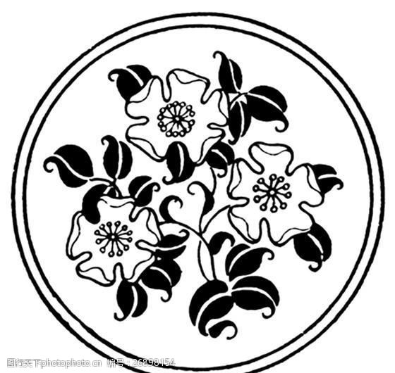 传统装饰0099 花鸟图案 传统装饰 设计素材 装饰图案 书画美术