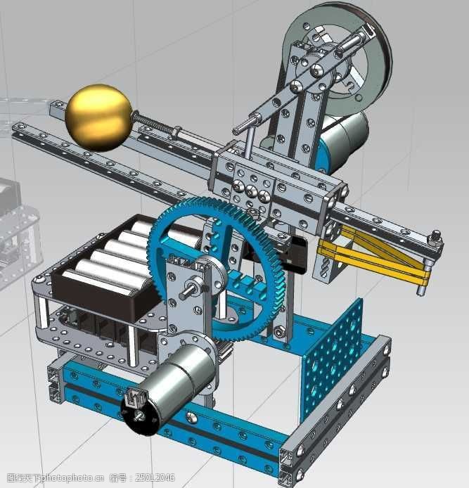 关键词:乒乓球发射装置机械模型 机械素材 机械设计 3d机械设计模型