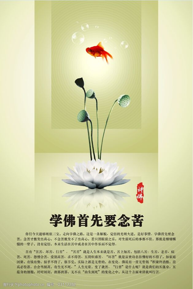 学佛首先要念苦