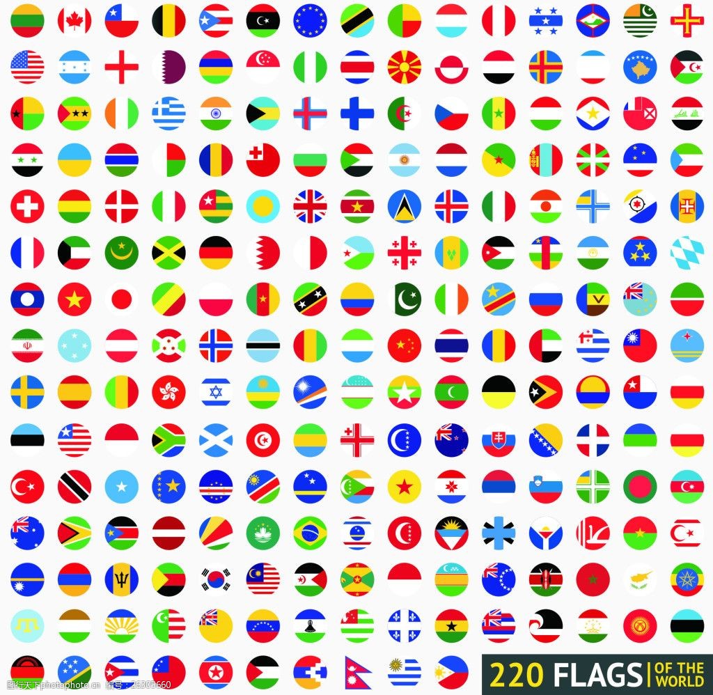 220个国家国旗