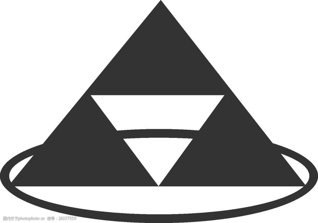 灰色几何图形logo设计素材