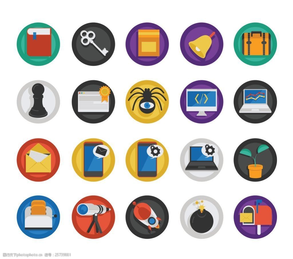 关键词:圆形图标设计素材 ui设计 ui元素 ui设计元素 ui按钮素材 ui