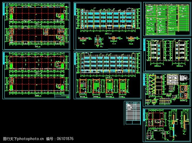 关键词:厂房建筑图纸免费下载 dwg格式 厂房建筑图纸 cad设计图下载