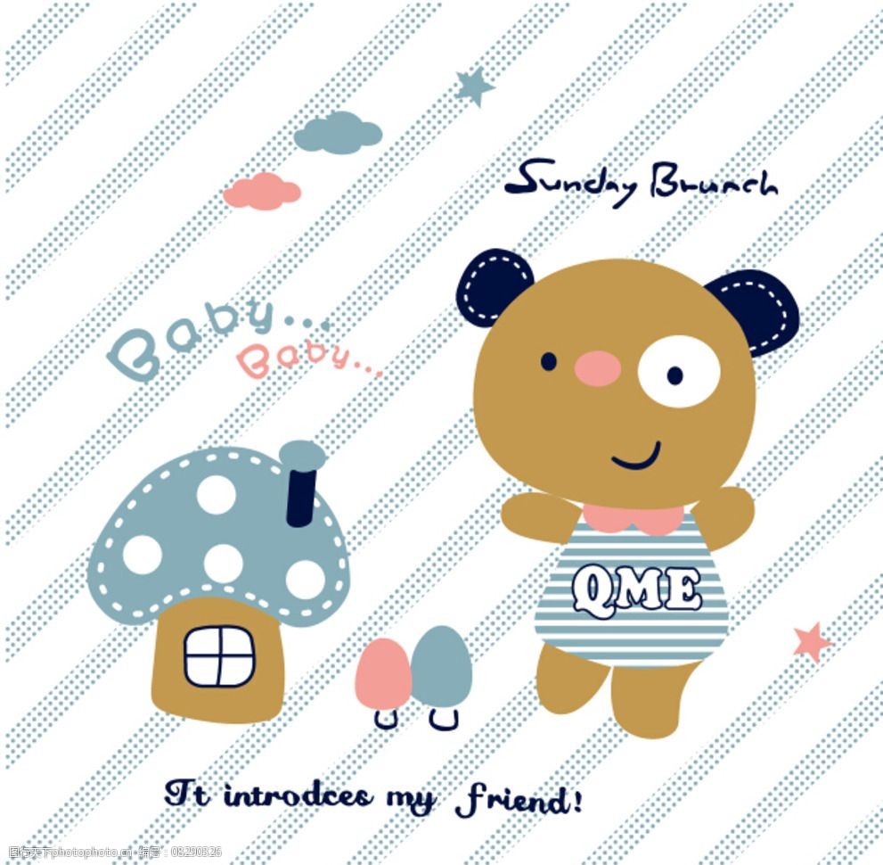 关键词:小熊home 小熊 蘑菇 房子 矢量 ai 卡通 文字 小熊专题 设计