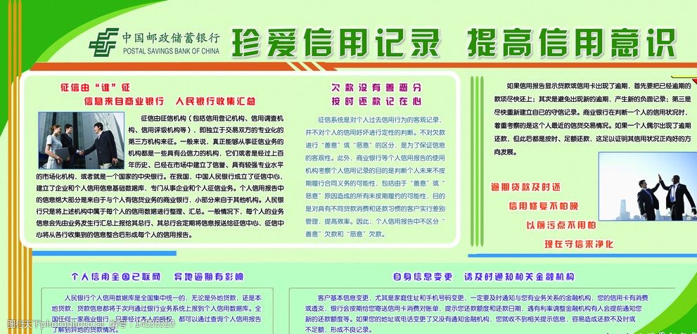 信用记录展板图片