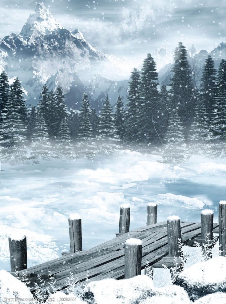 冬季雪景图片图片-图行天下图库