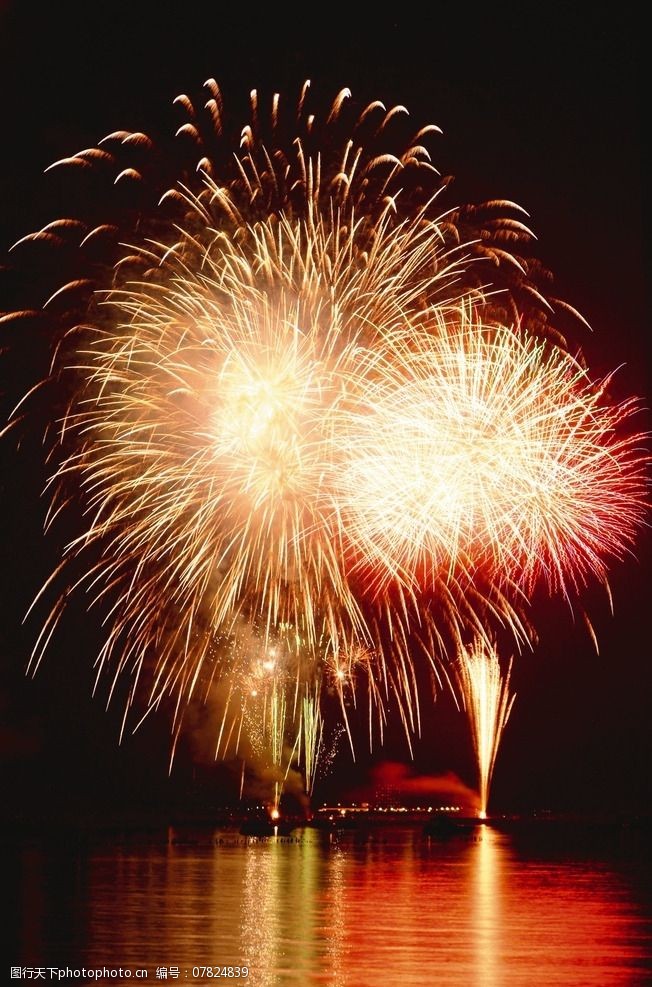 烟火 漂亮的烟花 烟花素材 夜空烟花 摄影 文化艺术 节日庆祝 350dpi