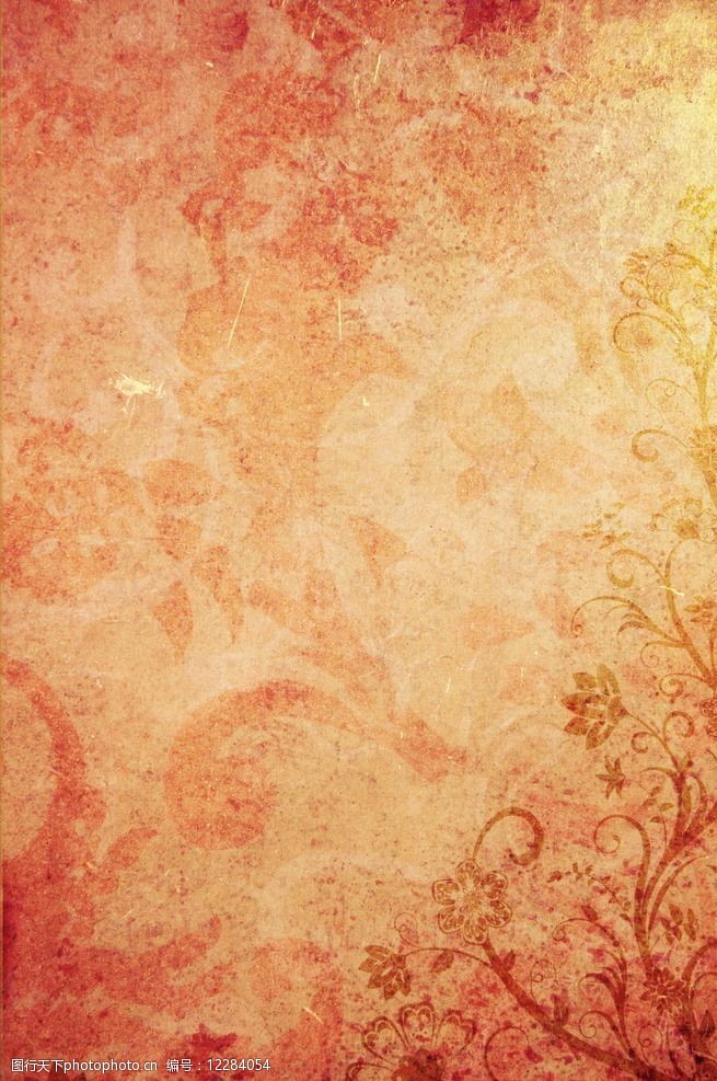 复古花纹背景图片