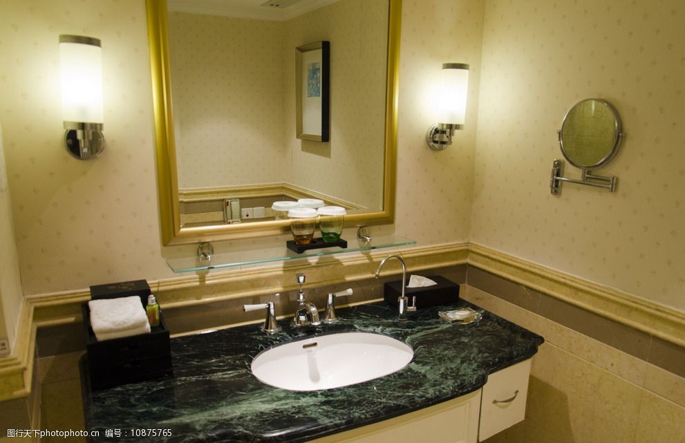 酒店洗手盆装修效果图图片