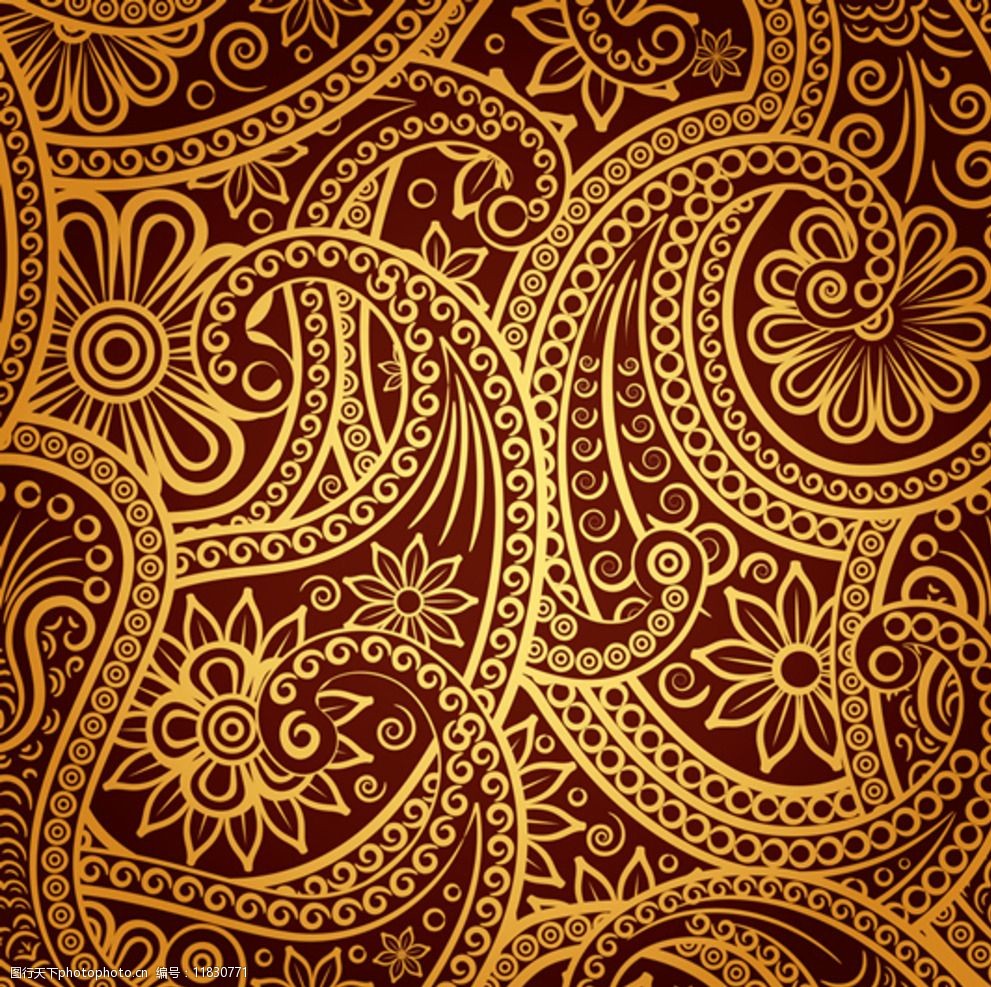 欧式花纹素材图片