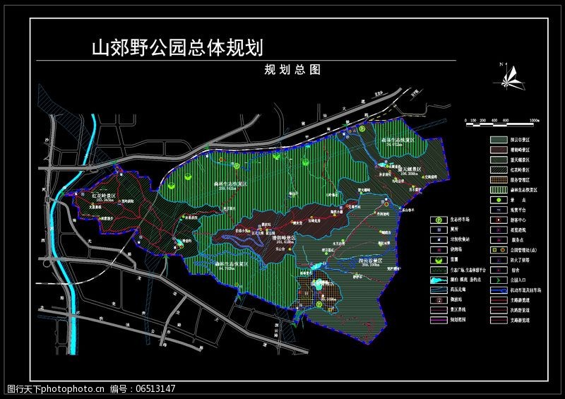 泰州郊野公园规划图图片