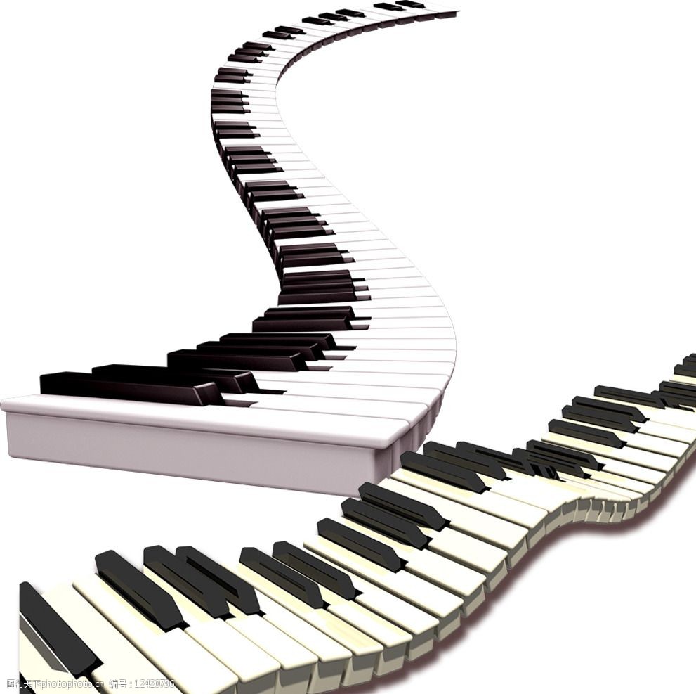 钢琴键素材图片