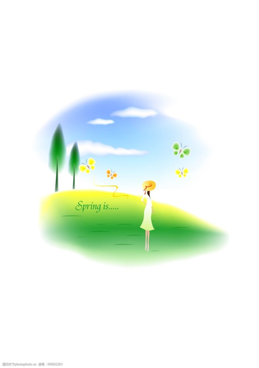 人物剪影美女剪影