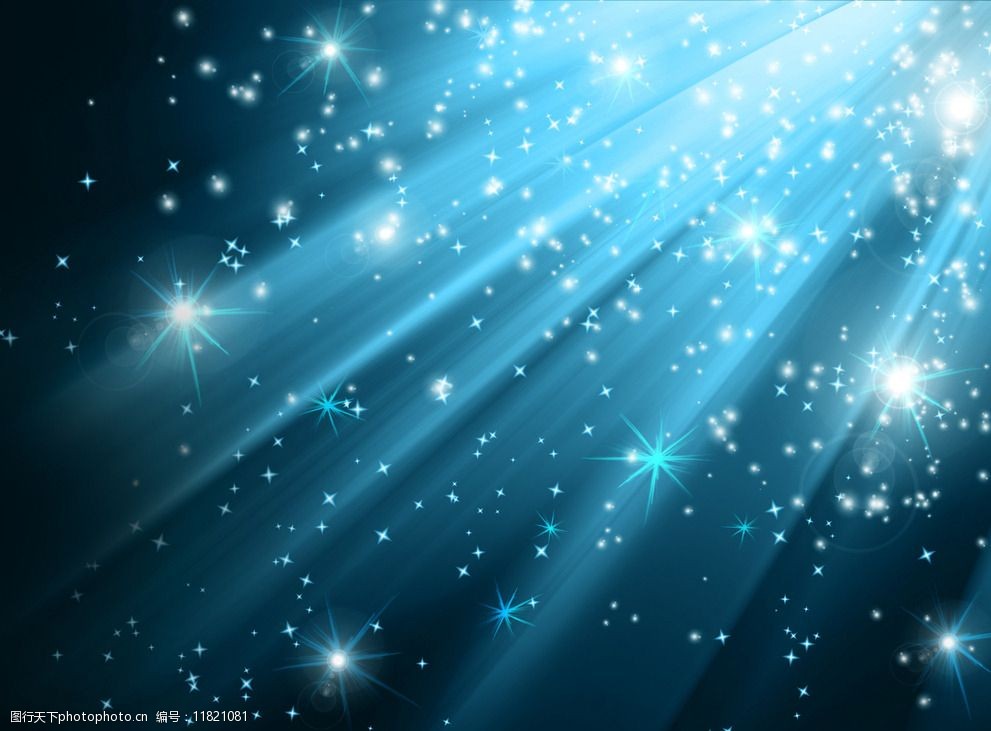 蓝色星光背景图片