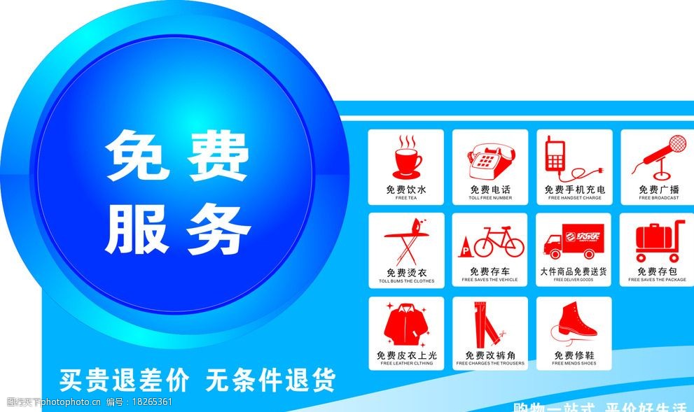 十二项免费服务图片