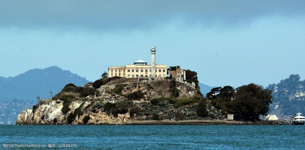 海岛 美国 旧金山 旅游 摄影 国外 海景 自然景观 建筑景观 300dpi