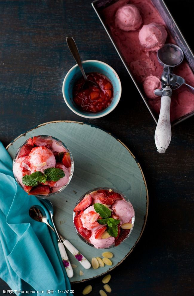 唯美冰淇淋图片