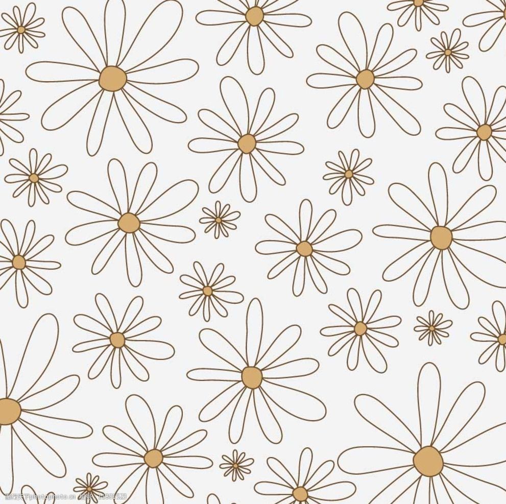 可爱的卡通花型图片