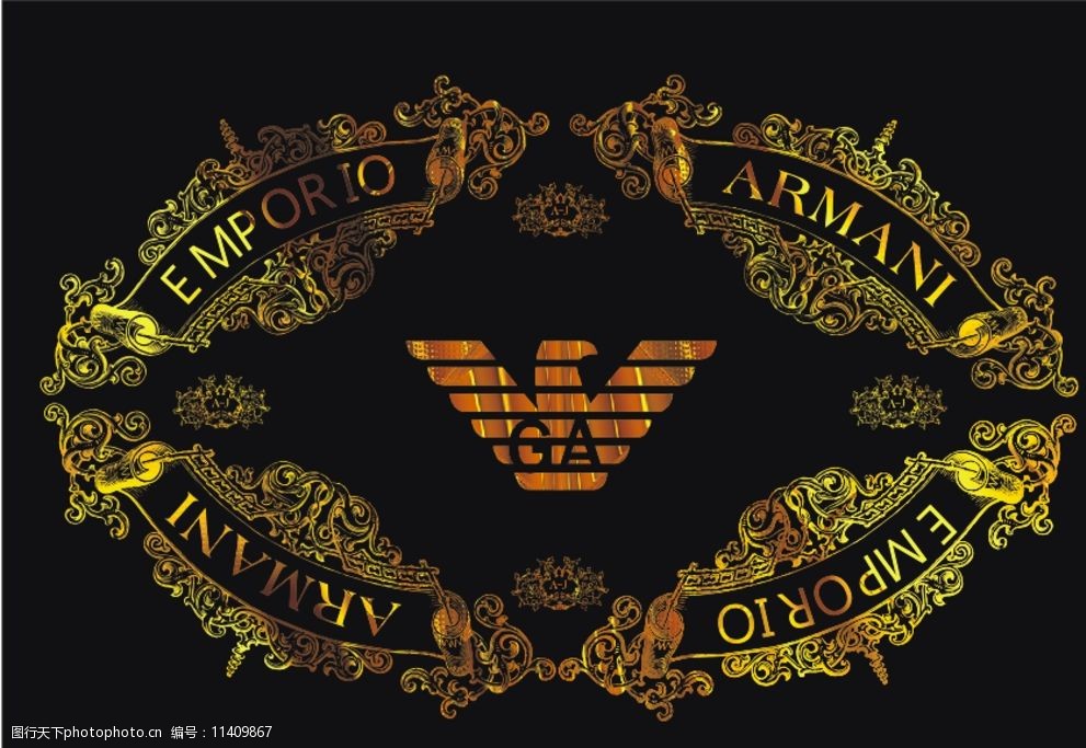 阿玛尼logo壁纸图片