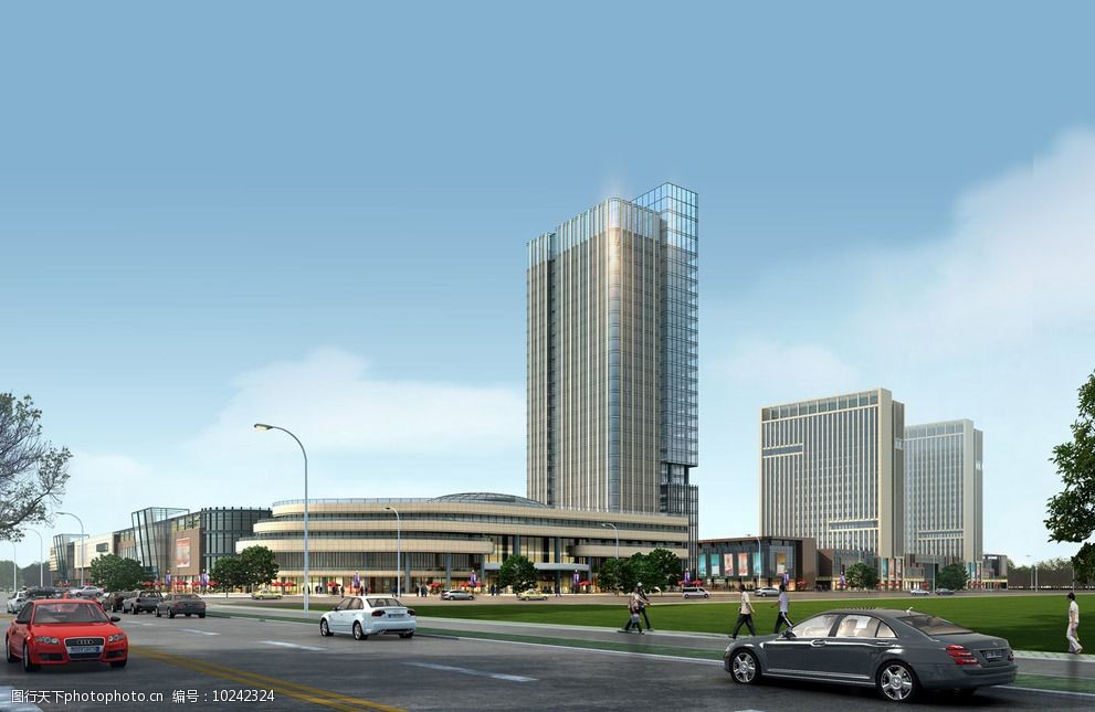 商业广场环境景观设计图片