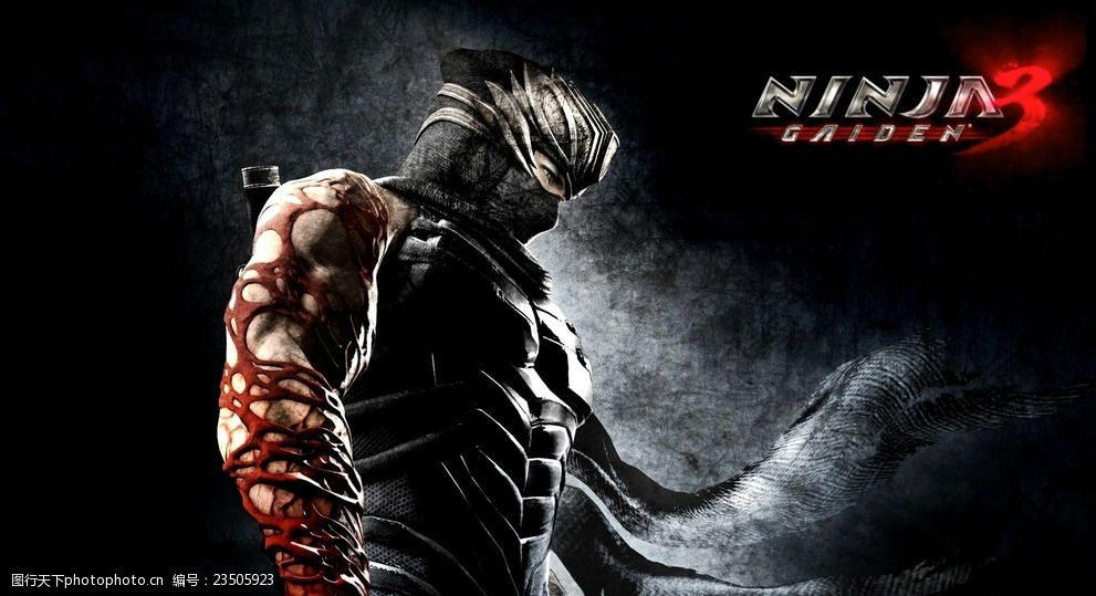 忍者龙剑传3 忍龙 ninja gaiden ps3 设计 动漫动画 动漫人物 72dpi