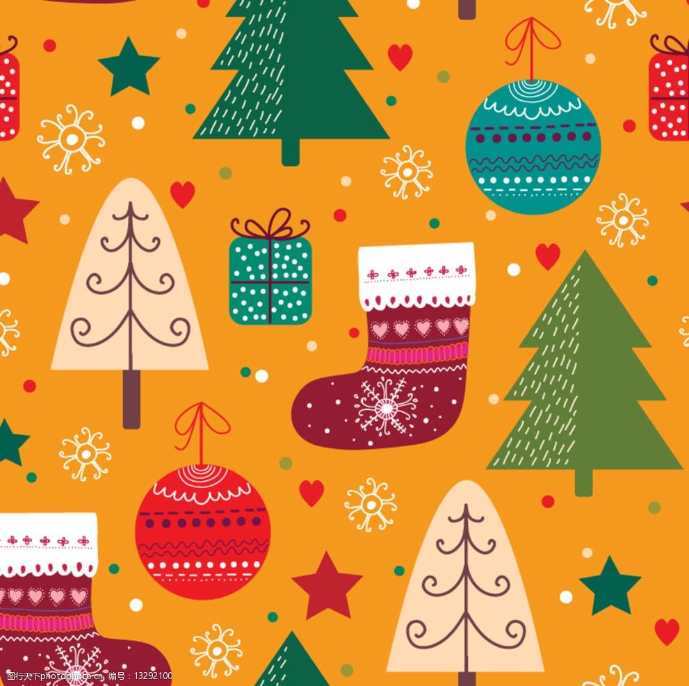 圣诞装饰图案图片