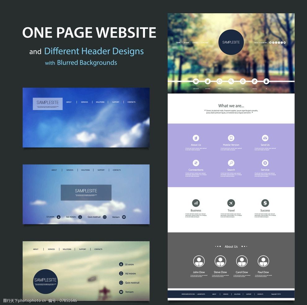 设计图库 自然景观 自然风景 关键词:网站模版 网页模版 web模板 网站