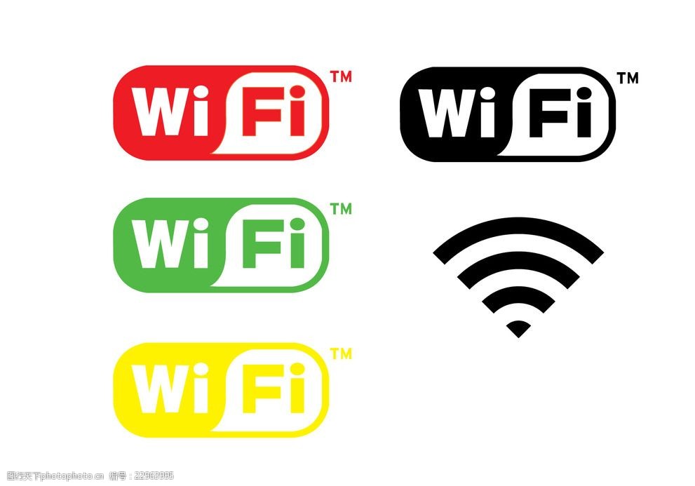 wifi图片标志矢量图图片