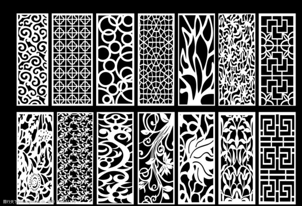 花格花纹中纤板pvc图片