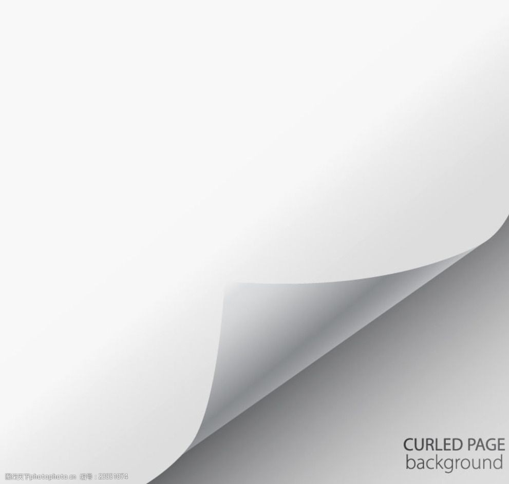 掀页纸张卷角背景