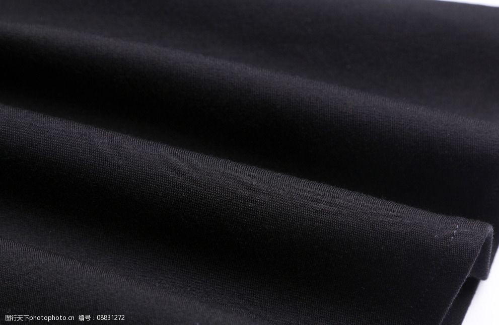 黑色毛呢面料图片