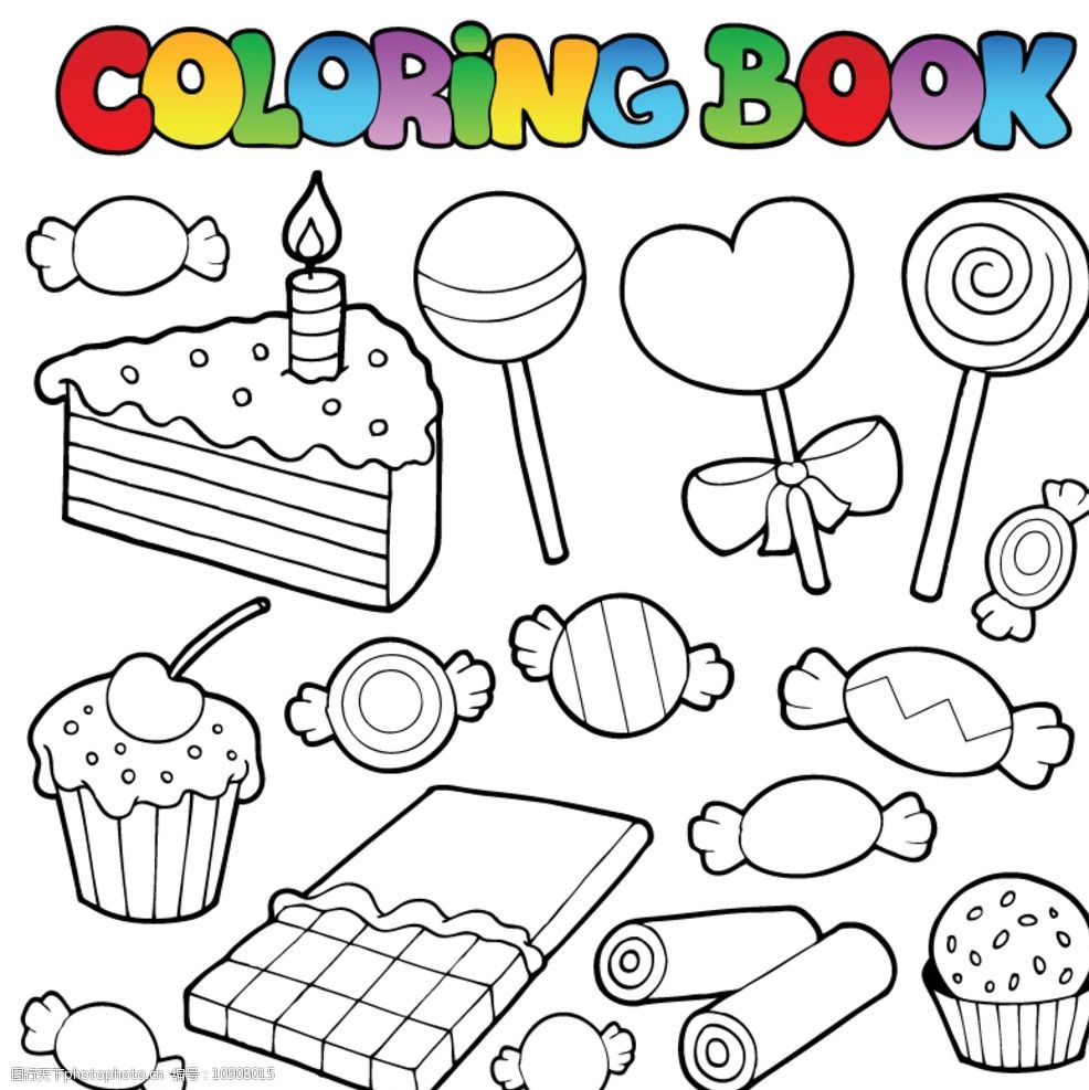 儿童着色绘画图片