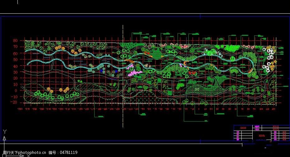 某城市公园绿地景观设计图