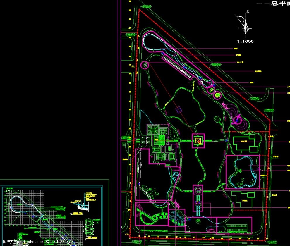 公园广场徐特立公园索引图图片