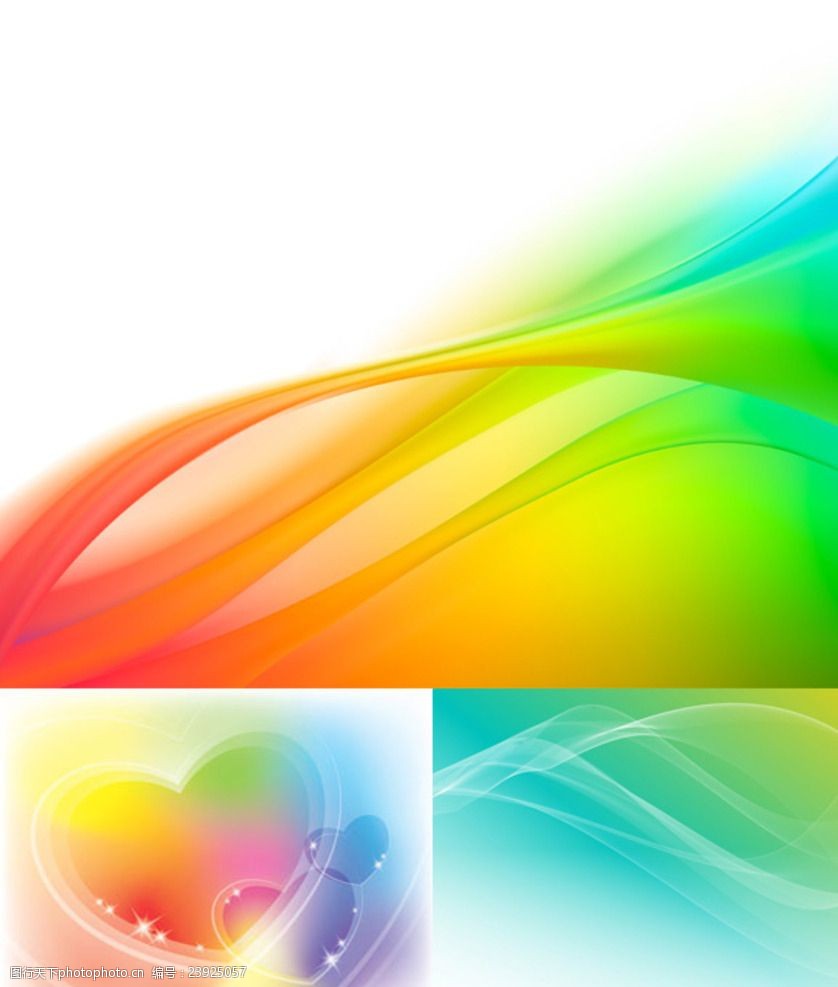 幻彩梦幻背景矢量素材