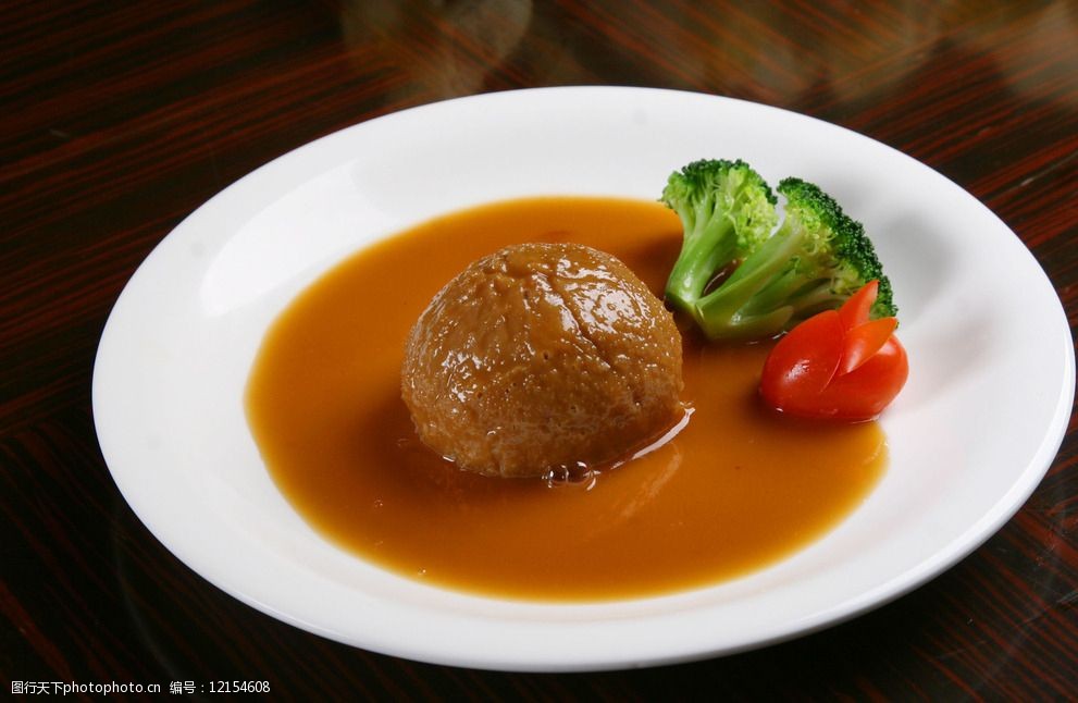 鲍汁扣猴头菇图片