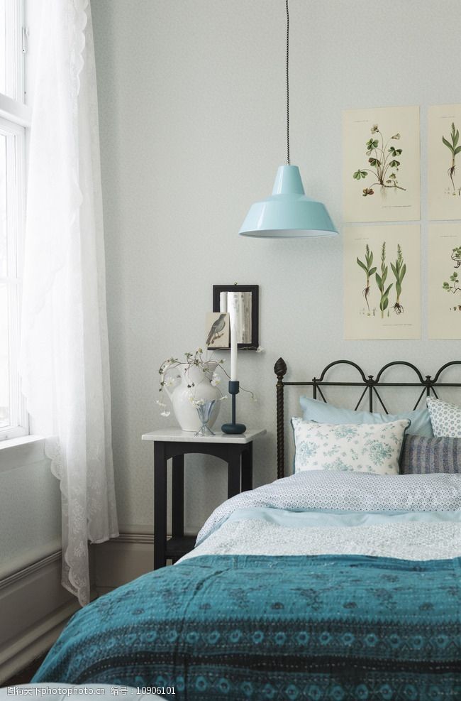 关键词:卧室场景      场景 室内场景 床 吊灯 场景专辑 摄影 生活