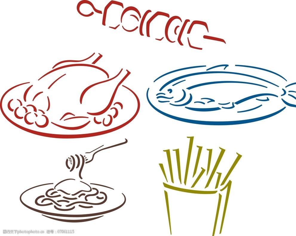 矢量烤鸡肉串图片