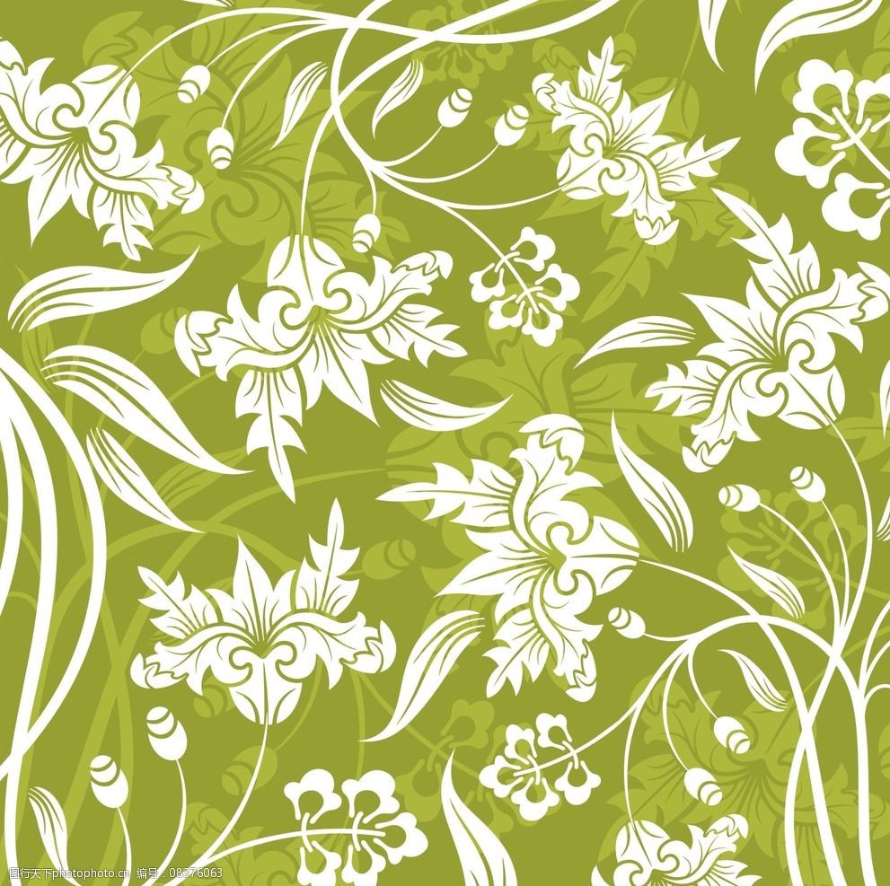 绿色植物底纹图片