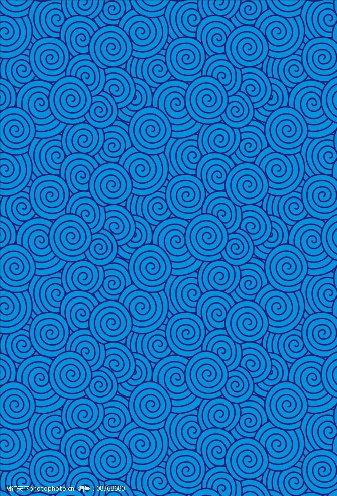 蓝色祥云底纹图片