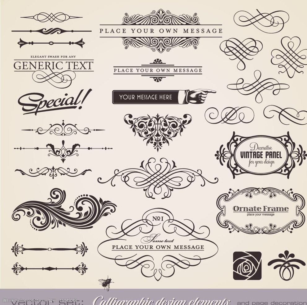 精美欧式花纹图框图片